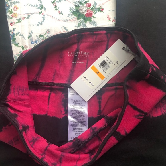 NWT Calvin Klein Performance Tie-Dye Leggings - Picture 4 of 6